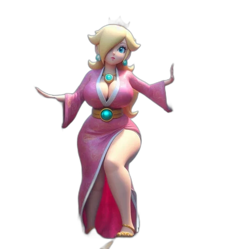dress, staff, concept art, 3d render transparent PNG cut-out