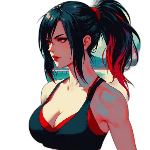 dress, face, pixel art, concept art transparent PNG cut-out