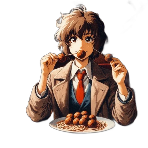 food, face, jacket, staff transparent PNG cut-out