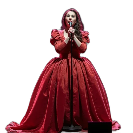 dress, crown, concept art, red transparent PNG cut-out