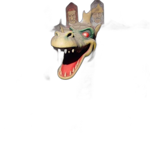 dragon, mask, creature, animal transparent PNG cut-out