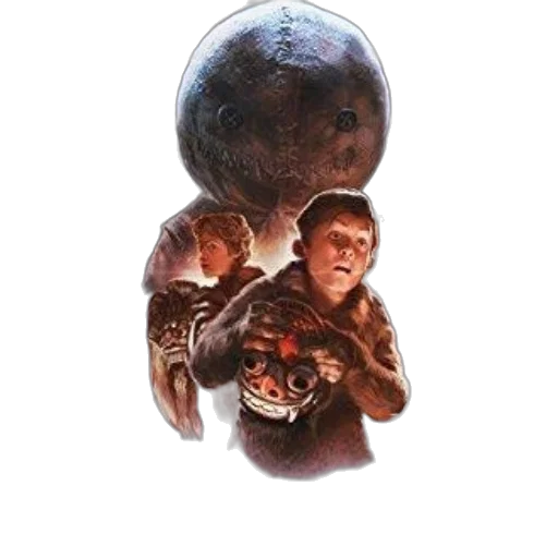 creature, mask, weapon, staff transparent PNG cut-out