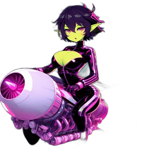 weapon, dress, robot, staff transparent PNG cut-out