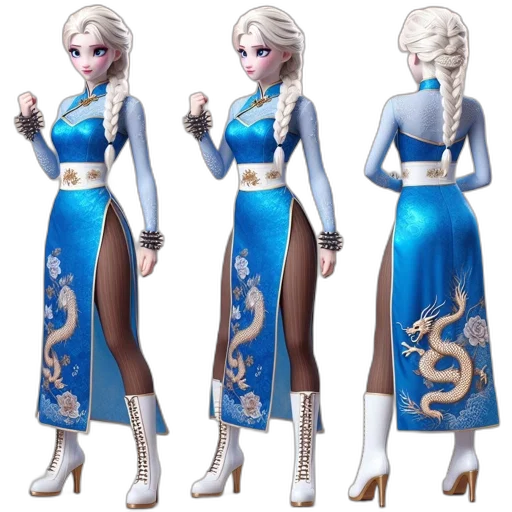 dress, concept art, fantasy art, 3d render transparent PNG cut-out