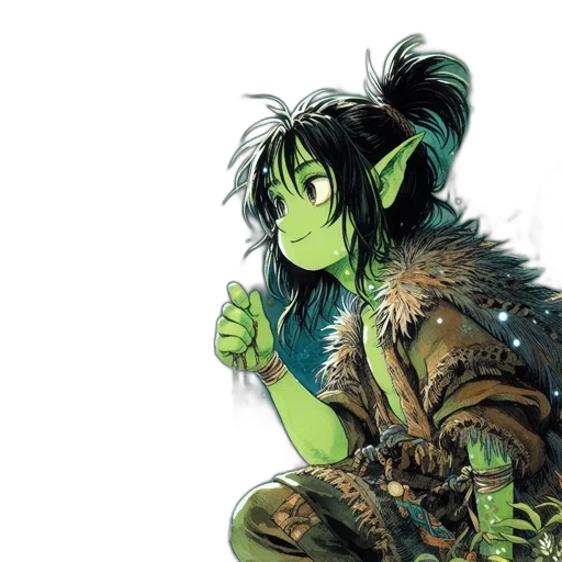 fantasy art, concept art, comic book art, anime transparent PNG cut-out