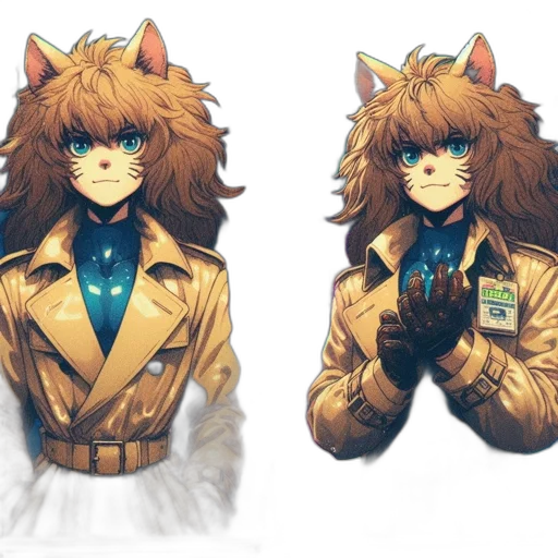 jacket, mask, animal, staff transparent PNG cut-out