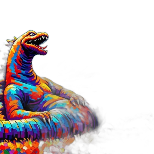 dragon, creature, animal, robot transparent PNG cut-out