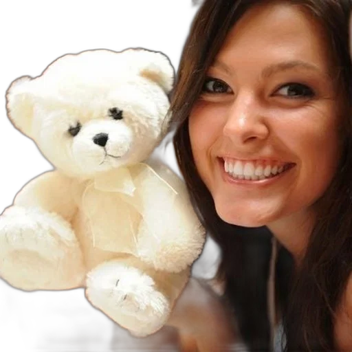 photorealistic, woman, smiles, brightly transparent PNG cut-out