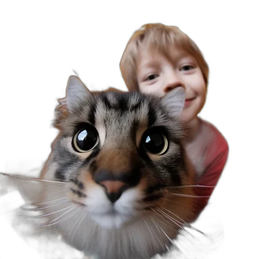 animal, creature, face, photorealistic transparent PNG cut-out