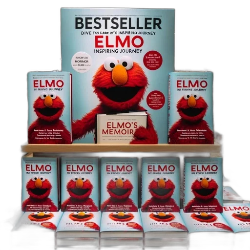bestselling, book, titled, elmo transparent PNG cut-out