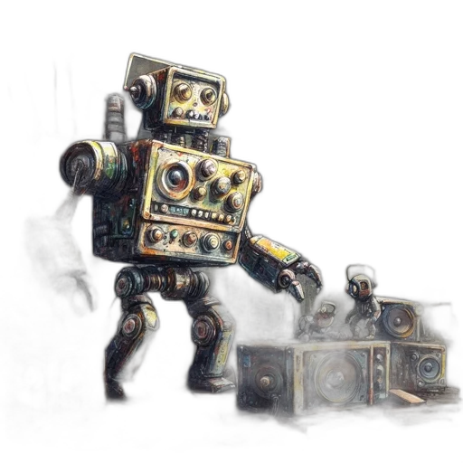 robot, weapon, creature, concept art transparent PNG cut-out