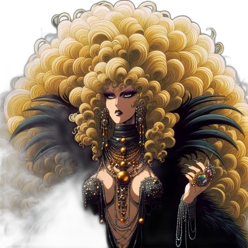 hair, crown, jewelry, mask transparent PNG cut-out