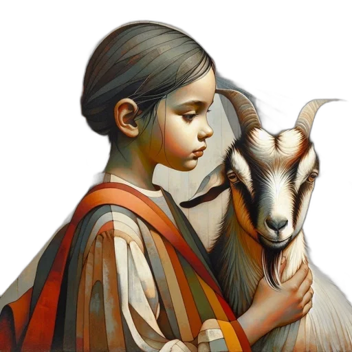 animal, dress, mask, oil painting transparent PNG cut-out