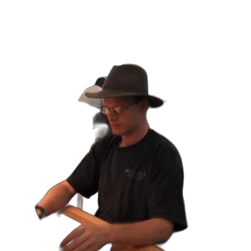 hat, staff, weapon, robot transparent PNG cut-out
