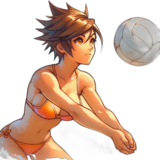 concept art, anime, fantasy art, watercolor transparent PNG cut-out