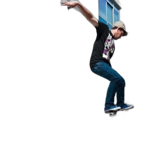 staff, hat, building, robot transparent PNG cut-out