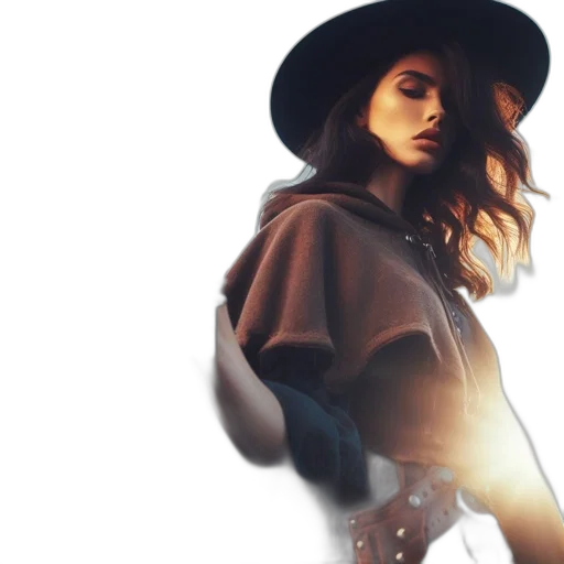 hat, jacket, photorealistic, concept art transparent PNG cut-out