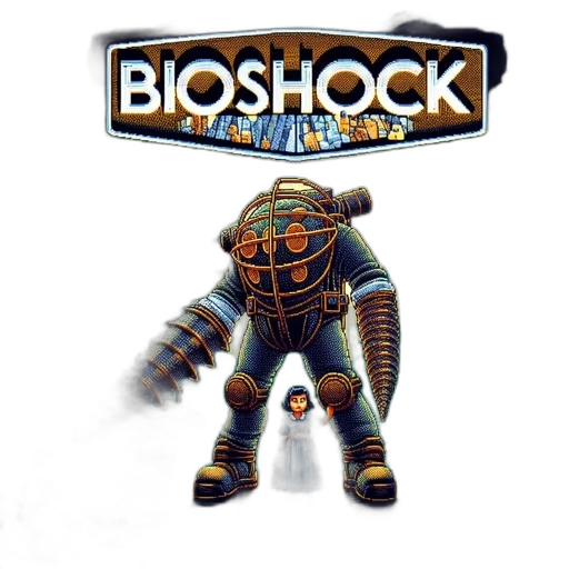 robot, concept art, pixel art, cyberpunk transparent PNG cut-out