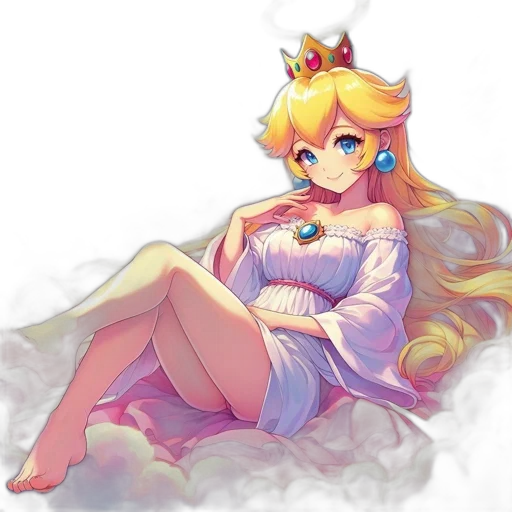 crown, dress, staff, pixel art transparent PNG cut-out