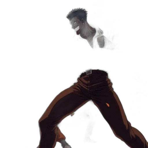 creature, shoes, hair, staff transparent PNG cut-out