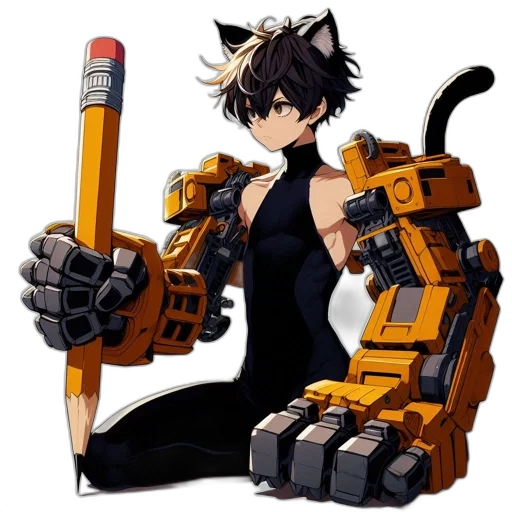 weapon, robot, animal, staff transparent PNG cut-out