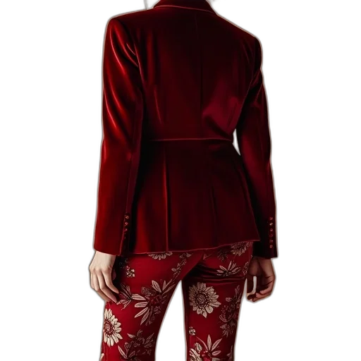 jacket, dress, red, dark transparent PNG cut-out