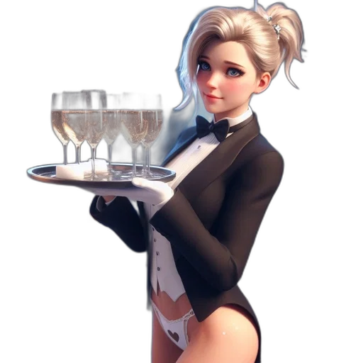 dress, bottle, concept art, 3d render transparent PNG cut-out