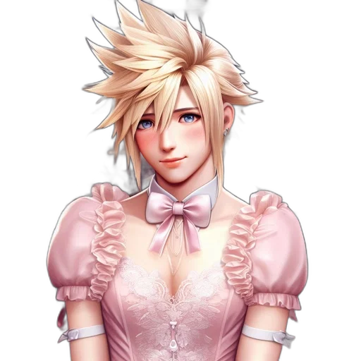 dress, face, staff, pixel art transparent PNG cut-out