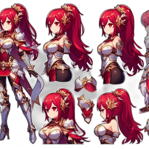 concept art, pixel art, fantasy art, anime transparent PNG cut-out