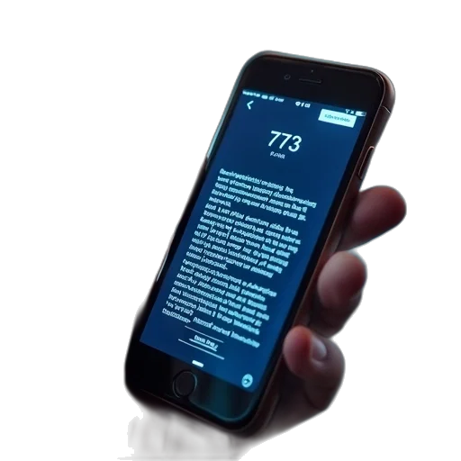 cellphone, text, init, 737 transparent PNG cut-out