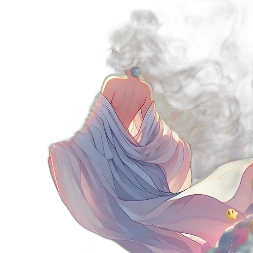 dress, mask, dragon, fantasy art transparent PNG cut-out