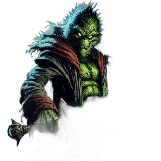 staff, creature, concept art, fantasy art transparent PNG cut-out