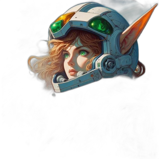 robot, face, weapon, staff transparent PNG cut-out