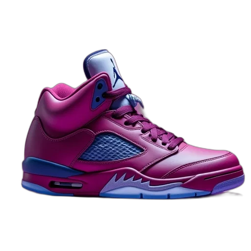 shoes, vaporwave, 3d render, jordan transparent PNG cut-out