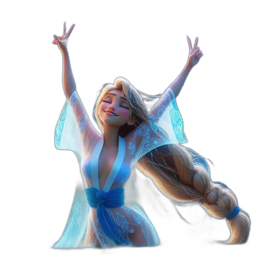 dress, concept art, fantasy art, 3d render transparent PNG cut-out