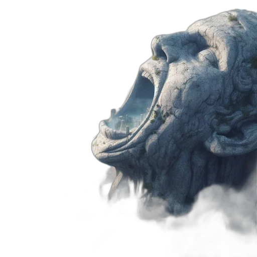 mask, face, dragon, creature transparent PNG cut-out