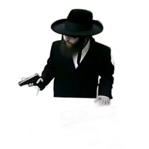 hat, staff, jacket, robot transparent PNG cut-out