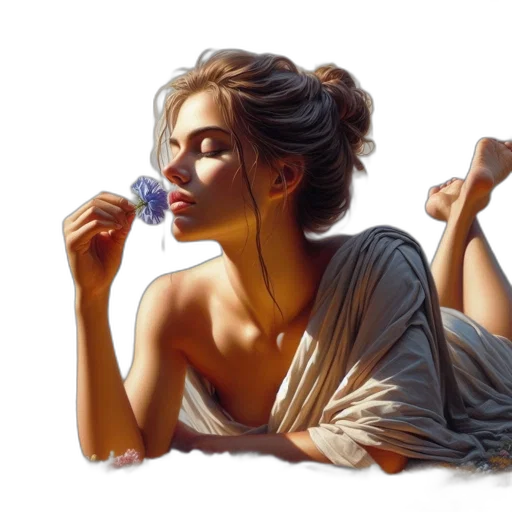 dress, photorealistic, oil painting, concept art transparent PNG cut-out