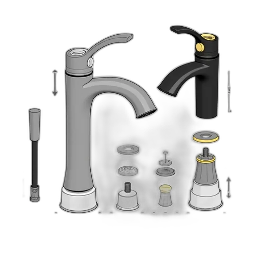 staff, 3d render, concept art, black transparent PNG cut-out