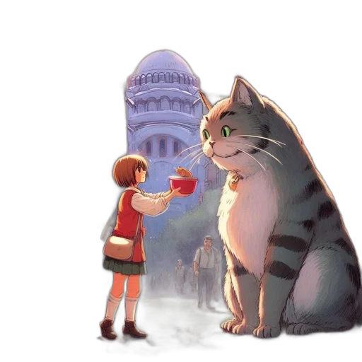 concept art, watercolor, anime, fantasy art transparent PNG cut-out