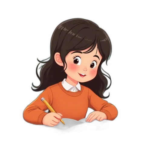 face, hair, staff, jewelry transparent PNG cut-out