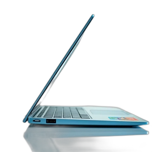 3d render, close-up, image, laptop transparent PNG cut-out