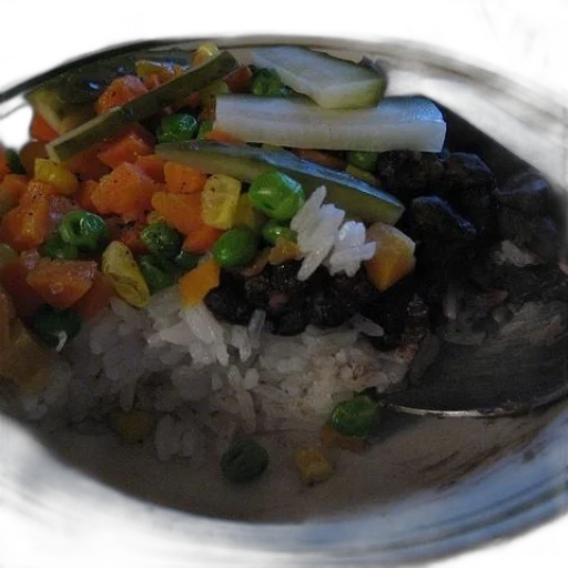 food, photorealistic, bowl, rice transparent PNG cut-out