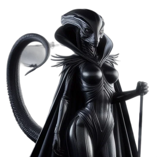creature, dragon, staff, concept art transparent PNG cut-out