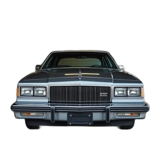 car, grey, buick, parked transparent PNG cut-out
