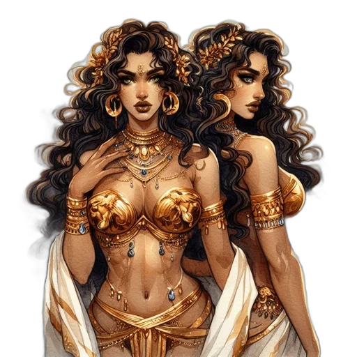 jewelry, fantasy art, concept art, comic book art transparent PNG cut-out