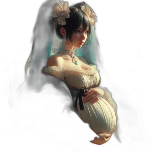 dress, face, crown, jewelry transparent PNG cut-out