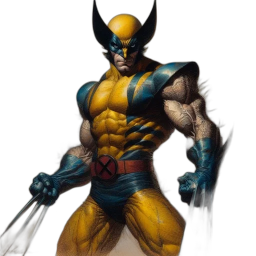 comic book art, concept art, fantasy art, 3d render transparent PNG cut-out