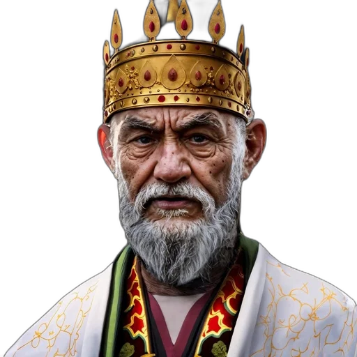 crown, staff, face, dragon transparent PNG cut-out