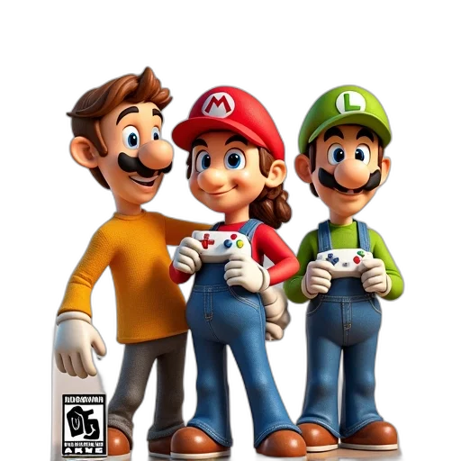 3d render, concept art, pixel art, wii transparent PNG cut-out